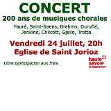 Concert : 200 ans de musiques chorales