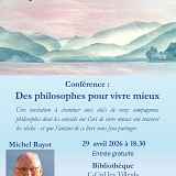 Conférence : Des philosophes pour vivre mieux