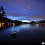 A la tombée de la nuit au Bout du Lac
