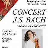Concert : J.S. Bach, par Laurence Kayaleh, violon et Georges Kiss, clavecin