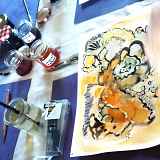 Encres végétales et création d'un carnet