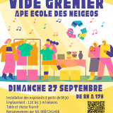 Vide-grenier de l'APE des Neigeos