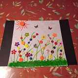 Réalisation d'un paysage de fleurs en boutons