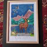 Réalisation d'un paysage de montagne en aquarelle