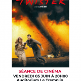 Projection du film "Twister"