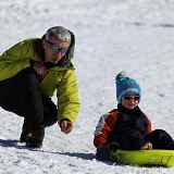 Piste de luge à Lullin