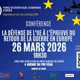 Conférence : "La défense de l’UE à l’épreuve du retour de la guerre en Europe"