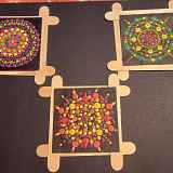 Atelier créatif : Réalisation de petits tableaux de mandalas en dot painting