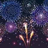 Feux d'artifices de la fête nationale du 13 juillet