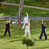 Pratique de qi gong plein air
