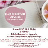 Club de lecture adulte : Des mots à croquer