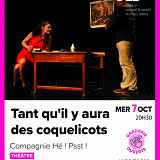 Théâtre : Tant qu'il y aura des coquelicots