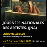 Viste d'un atelier d'artiste peintre