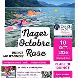 Le bain rose : nager pour octobre rose