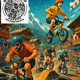 Mini  bike race Morzine