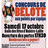 Concours de Belote aux points par équipe