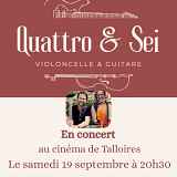 Concert violoncelle - guitare du duo « Quattro e Sei »