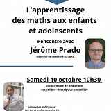 Conférence : L'apprentissage des maths aux enfants et adolescents