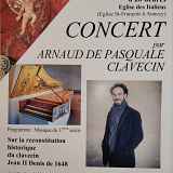 Concert de Arnaud de Pasquale, clavecin