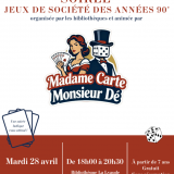 Soirée jeux de société des années 90