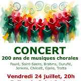 Concert : 200 ans de musiques chorales