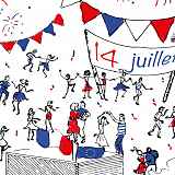 Lac bleu, blanc , rouge - Fête nationale