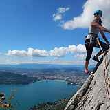 Escalade grande voie autour d'Annecy par Monté Médio