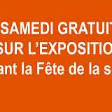 Samedi gratuit sur l'exposition