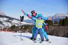 Cours de ski privés pour enfants de 4 a 13 ans
