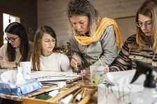 Boucle des Savoir Faire : Odile : Aquarelle / Ateliers créatifs