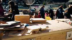 Atelier menuiserie avec les Bambins des Bois