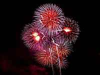 Feux d'artifice des campings