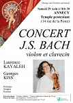 Concert : J.S. Bach, par Laurence Kayaleh, violon et Georges Kiss, clavecin
