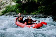 Sortie Canoraft - La rivière du Giffre entre kayak et raft