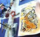 Encres végétales et création d'un carnet