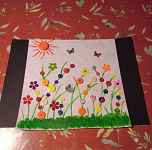 Réalisation d'un paysage de fleurs en boutons