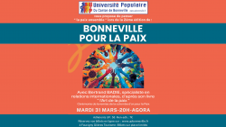 Conférence - 2ème édition de Bonneville pour la paix avec Bertrand Badie