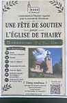 Fête de soutien pour la rénovation de l'église de Thairy