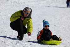 Piste de luge à Lullin