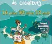 Marché  des créateurs dans la baie de Talloires