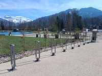 Attaches vélo et borne de services du Lac Bleu - Plage