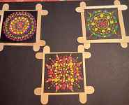 Atelier créatif : Réalisation de petits tableaux de mandalas en dot painting