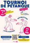 Tournoi de pétanque caritatif