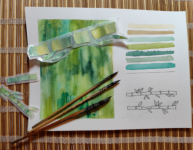 Atelier aquarelle : création de marque-pages avec Christel Cerruti