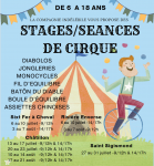 Stages / Séances de cirque - Châtillon-sur-Cluses