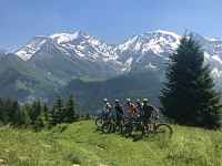 VTT électriques - E-bike-Face au Mont Blanc