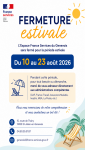 Fermeture estivale de l'Espace France Services du Genevois
