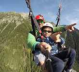 Baptême de parapente enfant