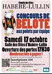 Concours de Belote aux points par équipe