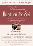 Concert violoncelle - guitare du duo « Quattro e Sei »